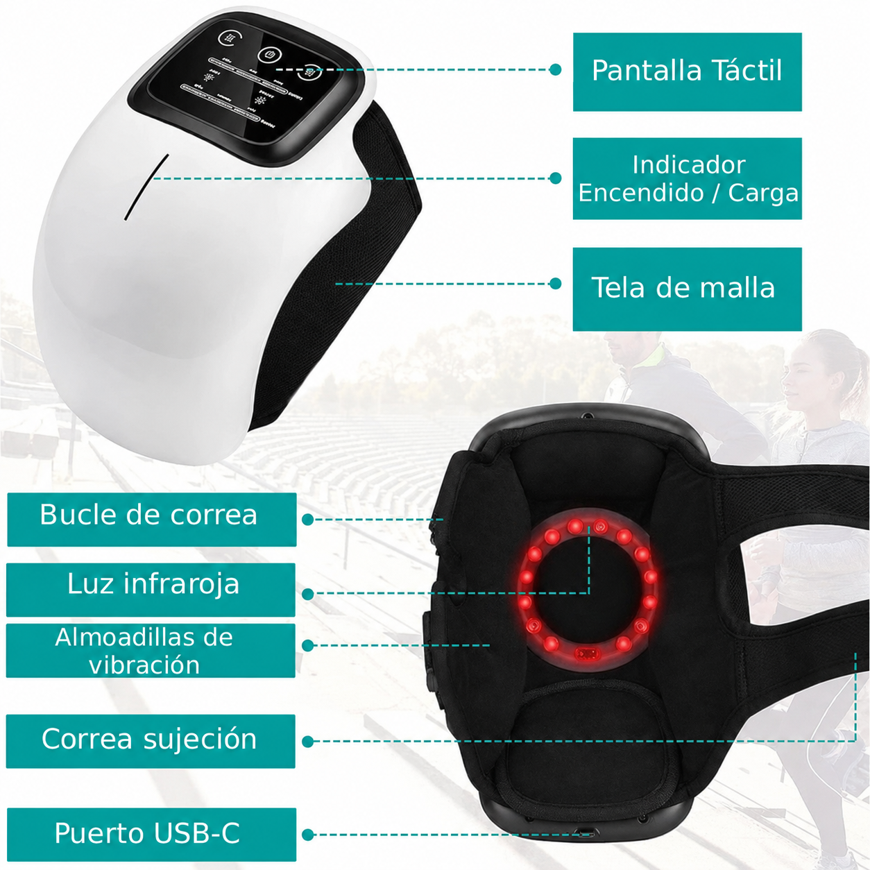 ZenKnee | Masajeador de rodilla infrarrojo
